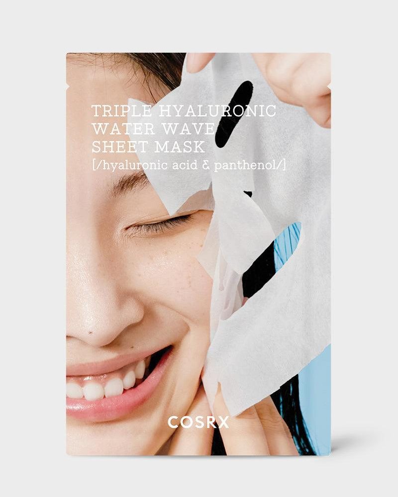 hydrium triple hyaluronic water wave sheet mask cosrx official 1